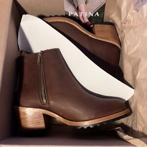 Portland Leather Goods Patina Ankle Booties